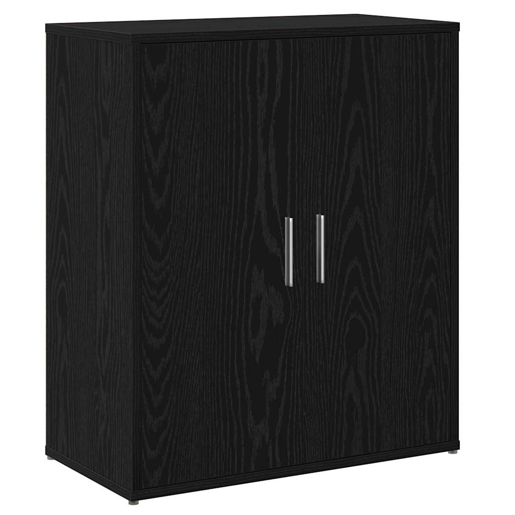 Hochboard 2 pcs Schwarz Eichen-Optik 60 x 31 x 70 cm